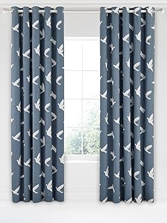 Sanderson Home Paper Doves Lined Curtains Cotton Mineral 229 X