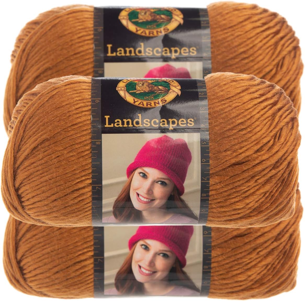 Lion Brand Yarn (3 Pack) Landscapes Yarn Acrylic 100 Percent Medium 4 Soft Yarn for