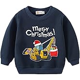 Tkria Just A Boy Who Loves Garbage Truck Sweatshirts Toddler Train Shirt Monster Truck Clothes Kids Christmas Tee Top 2-12T