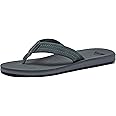 Quiksilver Carver Suede Flip Flops for Men, Arch Support Athletic Mens Sandals, Size 6 to 16 Thong Mens Slides