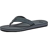 Quiksilver Carver Suede Flip Flops for Men, Arch Support Athletic Mens Sandals, Size 6 to 16 Thong Mens Slides