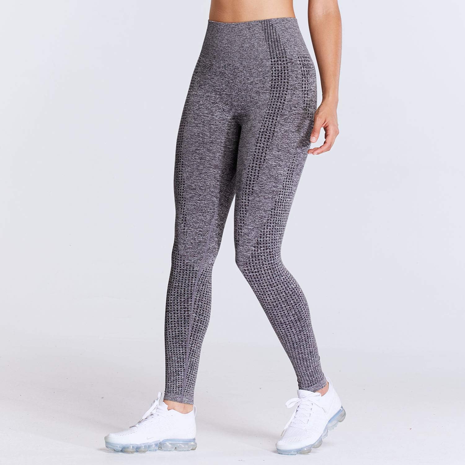 Aoxjox Women's High Waist Workout Gym Vital Seamless Leggings Yoga Pants: Clothing