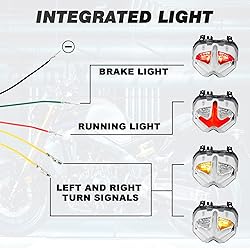LED Tail Brake Lights Turn Signal Integrated
