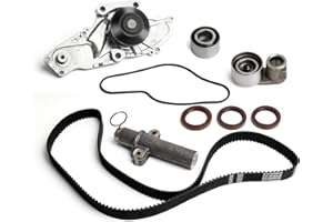 WQ W&Q AUTO PARTS Timing Belt Water Pump Kit fits for 2000-2004 For Honda Odyssey, 2003 2004 For Honda Pilot, 2001-2003 For Acura CL,2001 2002 For Acura MDX,2000-2003 For Acura TL 3.2L 3.5L V6 SOHC