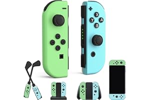 Controllers Compatible with Nintendo Switch, Wireless Replacement Switch Controllers, Left and Right Switch Gamepad Support D