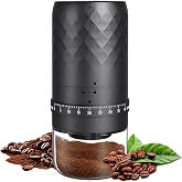 Cordless Burr Coffee Grinder, Portable Battery Coffee Grinder for Travel | Rechargeable | Conical Burr | 40 Settings | Up to 10 Grinds Per Charge | USB-C | 35g Capacity | 3.2" &times; 7.3" | Compact 0.9 lb