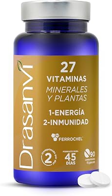 Multivitaminas Energia y Vitalidad con Maca y Cordyceps Drasanvi 90 Comp