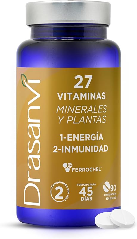 Multivitamínicos Energia e Vitalidade com Maca e Cordyceps Drasanvi 90 Comp