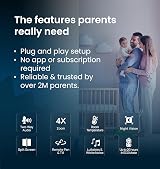 Babysense Full HD Split-Screen Baby Monitor with 2 PTZ Cameras 6 Color Night view 9