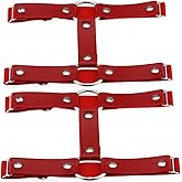 Adjustable Elastice 2 Rows Leather Leg Harness Garter Belt Punk Gothic Thigh Ring Garter