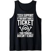 Tech Support Joke Tech Hotline Technical Support Engineer Tank Top