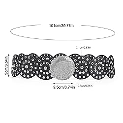 Dazzleimart Hollow Disc Belt Western Style