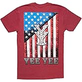 Yee Yee Apparel Flag Graphic Tee Shirt – Men’s Graphic Tees and Short Sleeve Shirts with American Flag Design