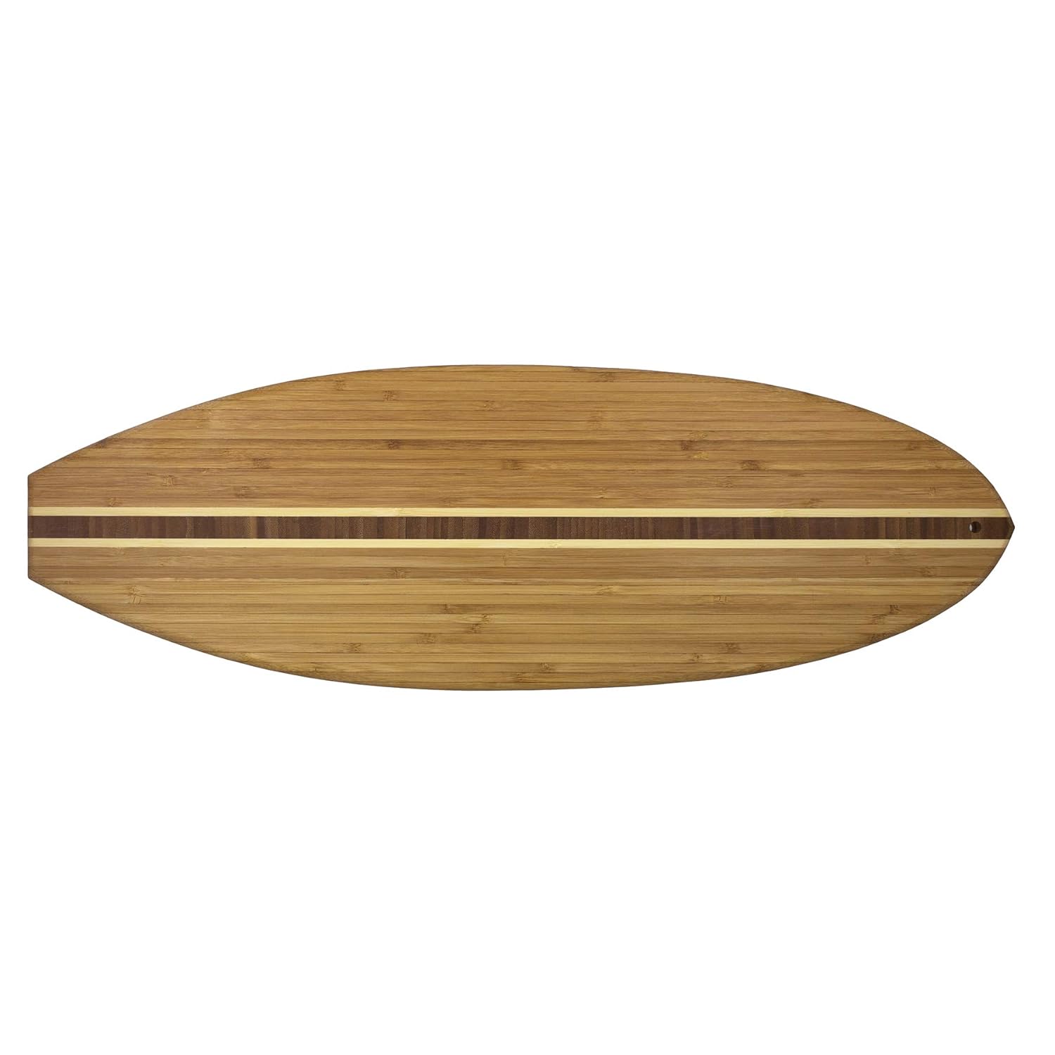 Totally Bamboo Surf Board Cutting Board 207635, Surfboard 60cm x 19cm