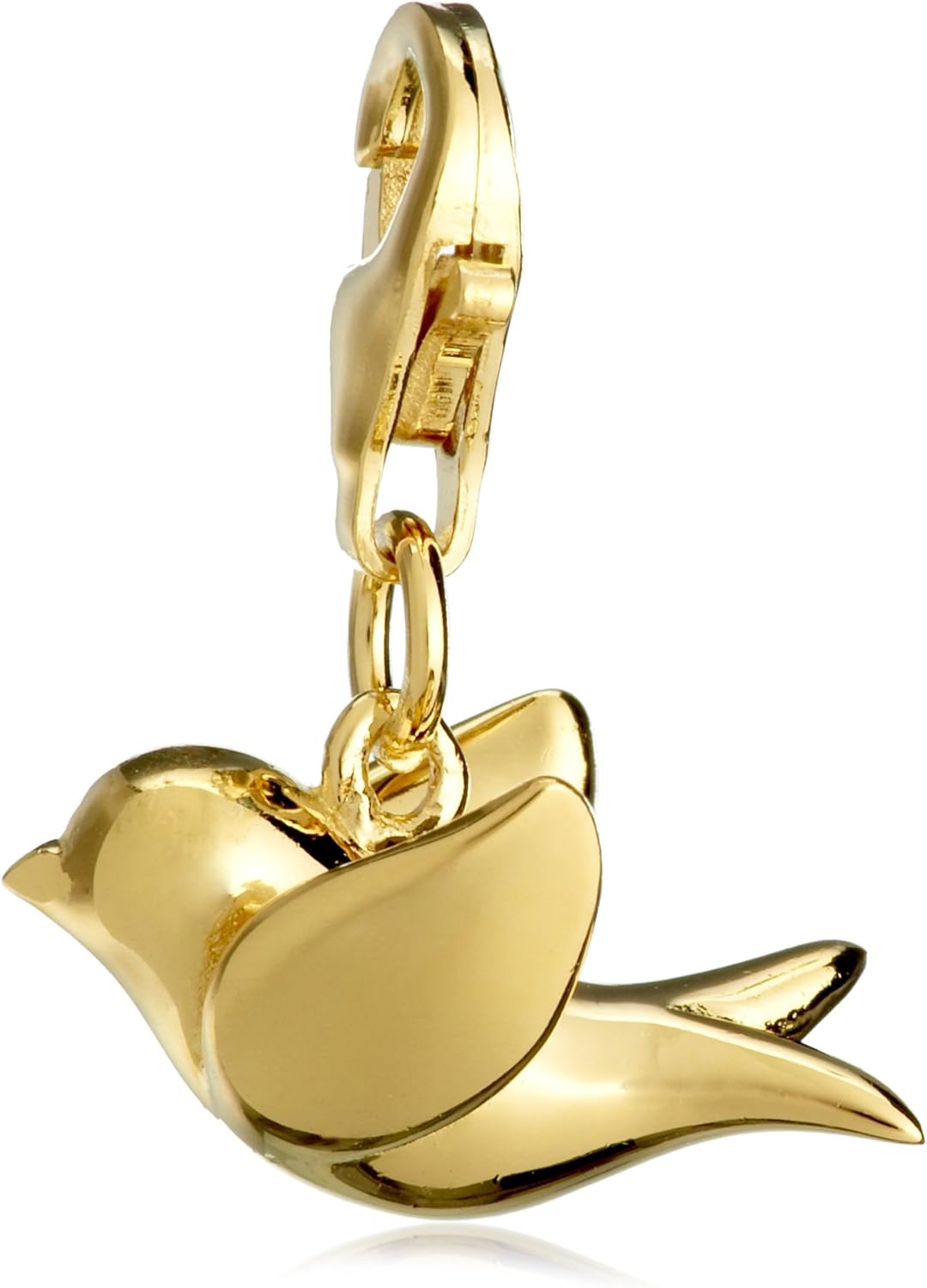 Yellow Gold Plated Dove Charm Amazon.co.uk Jewellery