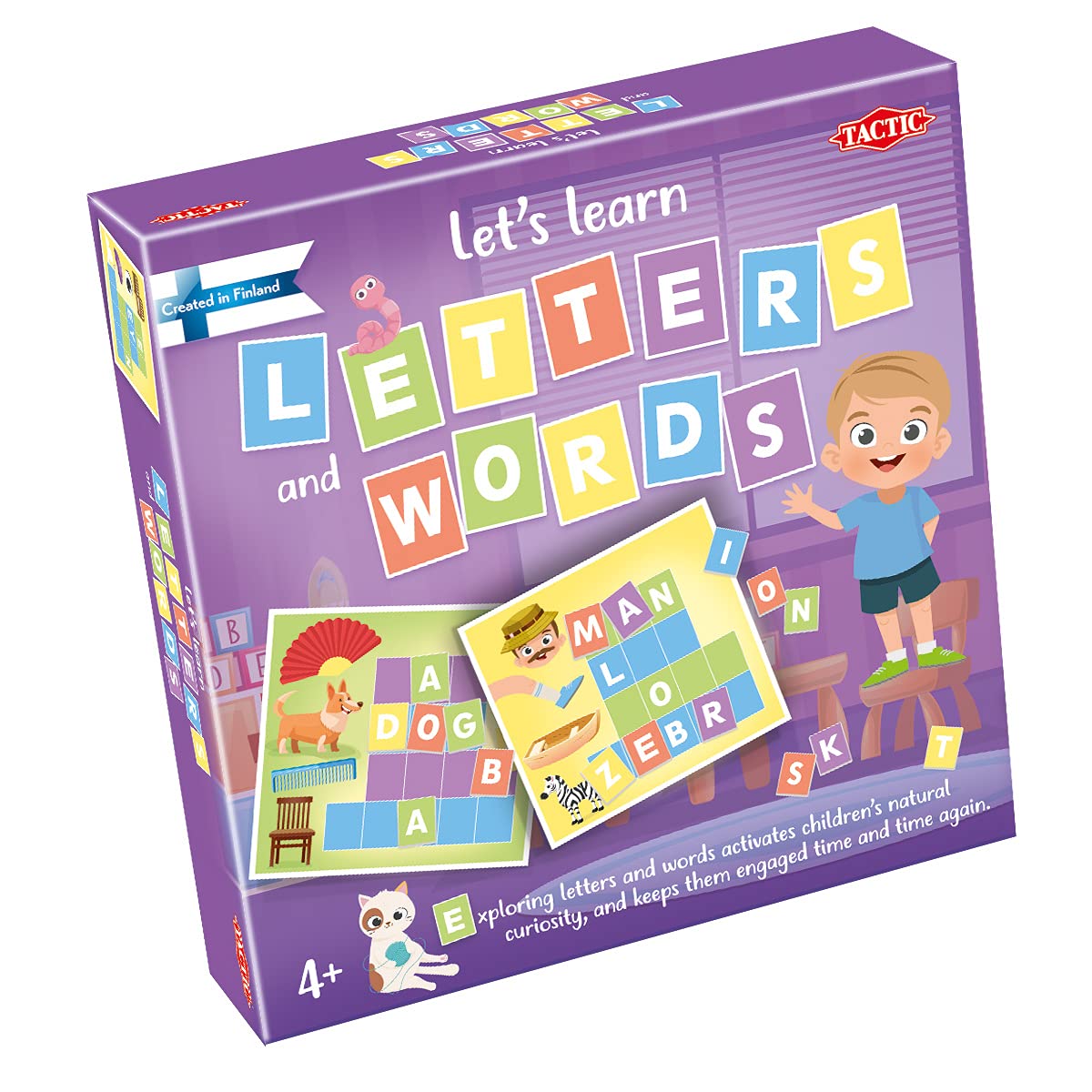 Tactic Let's Learn Letters and Words, Cardboard, Multicolor, 10,4x17,5x28
