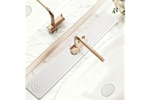 Faucet Mat for Kitchen Sink with Raised Feet - 60CM Super Absorbent Diatomite Fast Drying Stone Splash Guard,Prevents Moistur