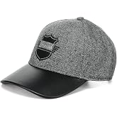 Cuadra Men's Textile &amp; Leather Casual Caps