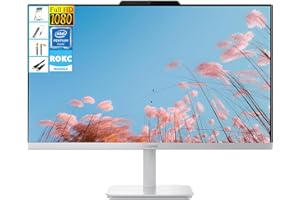 Lenovo A100 AIO Desktop| 23.8" FHD Anti-Glare All-in-One Computer|8GB RAM|256GB SSD| Intel 4-Core CPU| Webcam| Wi-Fi 6 | RJ-45|Windows 11| Weired Keyboard & Mouse| for Business & Students| RK Bundle