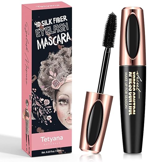 4D Silk Fiber Lash Mascara Waterproof Natural Thick Thickening and Lengthening Mascara, Long Lasting Charming Eye Makeup best waterproof mascara