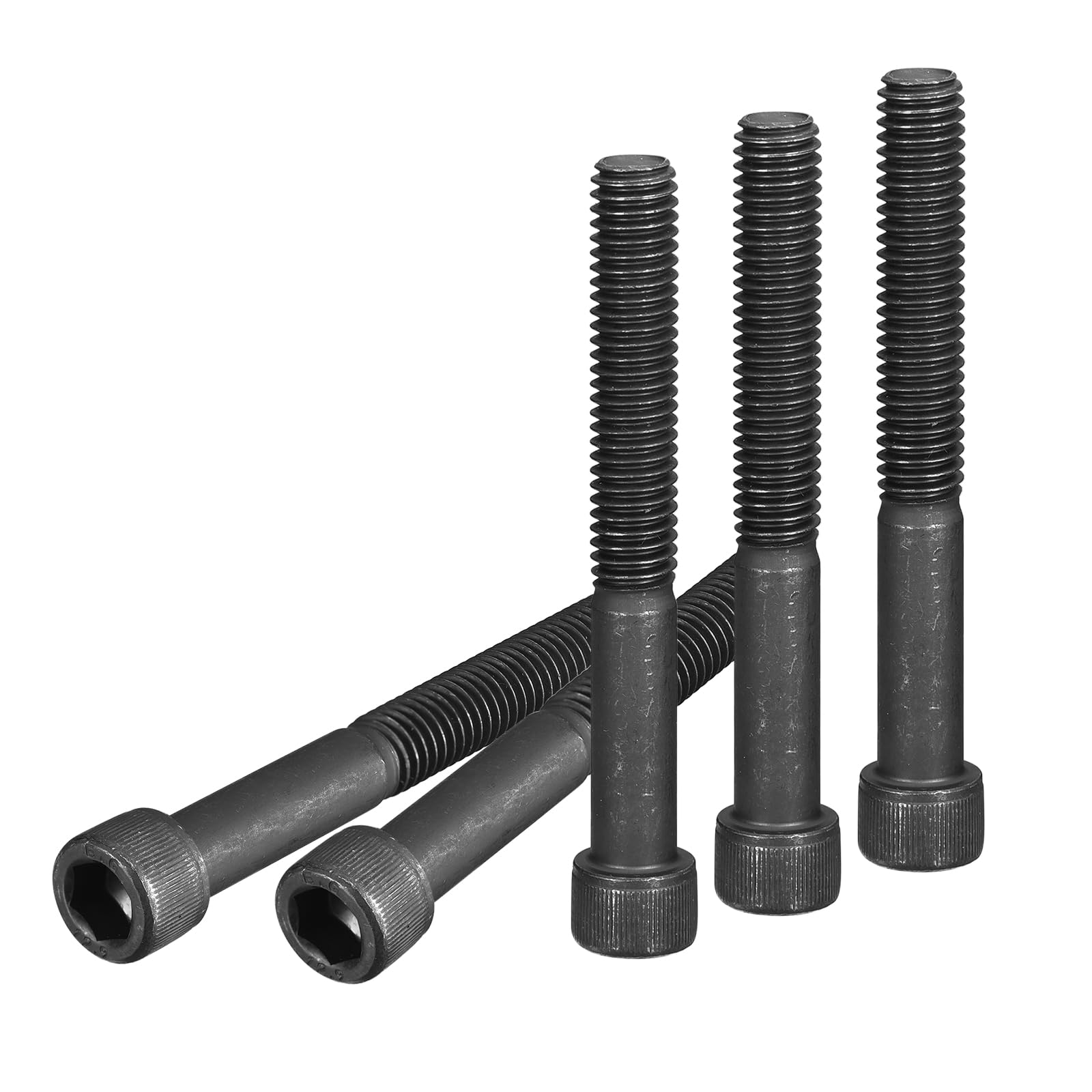 DTGN 5/16-18x2-1/2" Socket Head Cap Screws Bolts, 10Pcs 12.9 Grade Alloy Steel, Machine Hex Socket Screw, Hex Drive, Black Oxide Finish, UNC Coarse Thread Partially Threaded