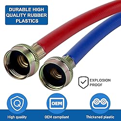6FT Washer Water Line/Rubber Washing Machine Hoses
