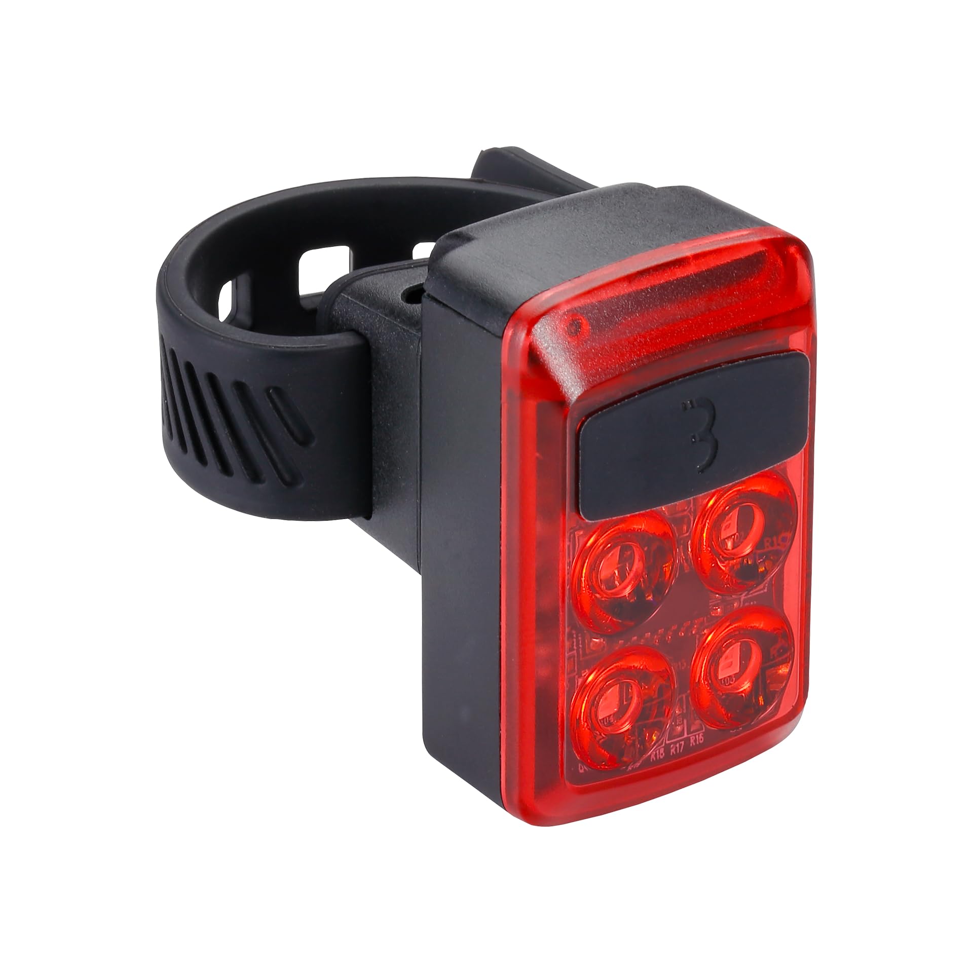 BBB Cycling Slide USB Rechargeable Rear Light Bike I Bicycle Rear Light LED I Flexible Strap Attachment I Visibility Rear Light Bike I BLS-236, Black
