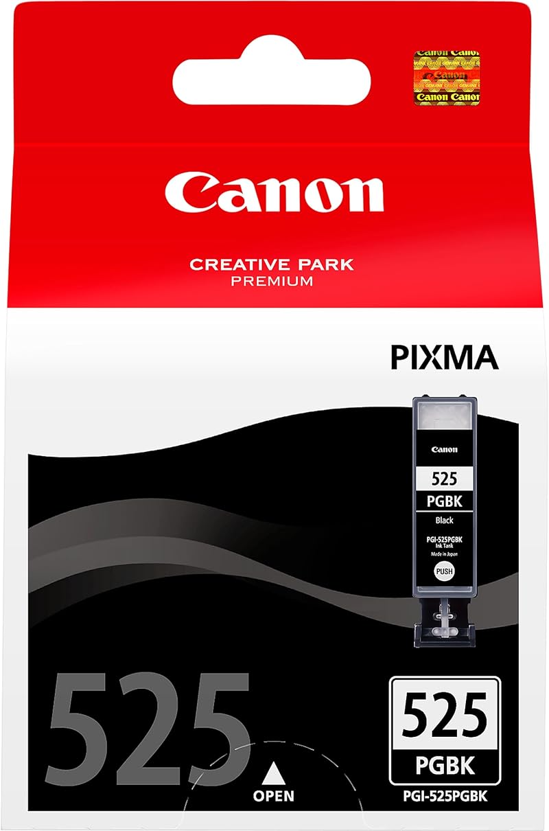 Canon PGI-525 PGBK Ink Cartridge - Black Pigment Ink for Canon Printers