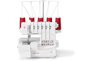 SINGER Professional 14T968DC Heavy-Duty Metal Frame Serger Overlock and Accessory Kit with 2-3-4-5 Stitch Capability, Removea