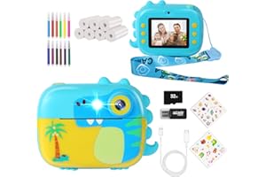 ARNSSIEN Kids Camera Instant Print,Children Digital Camera Toys with HD Video for Kids Aged 3-12,Christmas Birthday Festival Present for Girls Boys,with 7 Rolls Instant Paper,M3