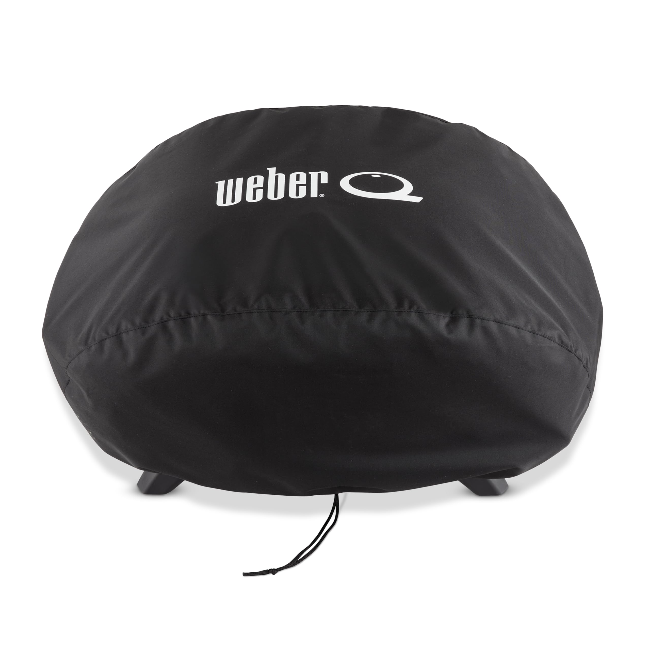 Weber Premium BBQ Cover/For Q 2000N Series Barbecues, Lightweight Water-Resistant Fabric with Fastening Straps for Durable Outdoor Protection