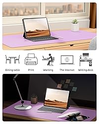 YSAGi Leather Desk Pad Protector, Office Desk