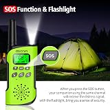 AWANFI Walkie Talkies for Kids Rechargeable Long Range VOX Flashlight USB-C 2 view 6