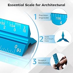 Rena Chris Architectural Scale Ruler: 12" Imperial