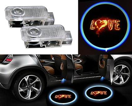 2 piezas coche Logo Puerta Sombra Proyector LED Light para AUDI ...