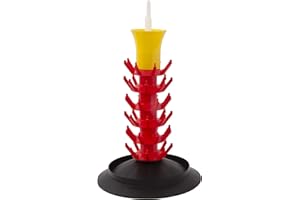 North Mountain Supply - BTS-50-ER Screw Type Bottle Drying Tree 50 Bottles - With Eco Bottle Rinser