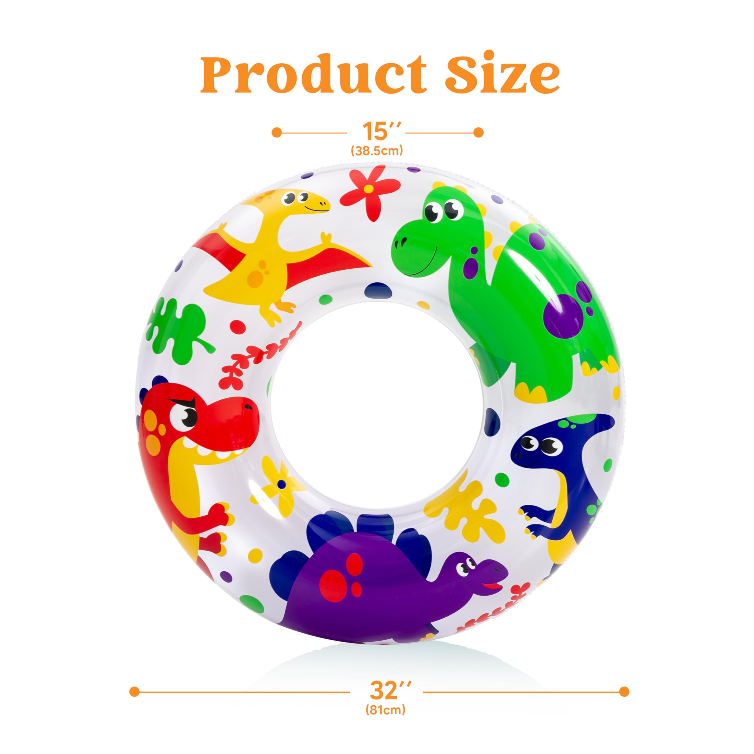 JOYIN 3 Pack Pool Floats, Pool Tube for Kids Swim Rings Inflatable Tubes, Unicorn Sea Animal Tubes Floatie Ring Water Toys for Swimming, Summer Beach Party