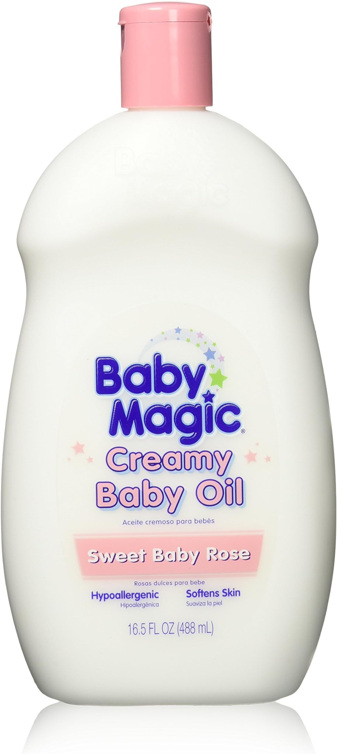 Baby Magic Creamy Baby Oil 16.5oz Sweet Baby Rose (3 Pack)