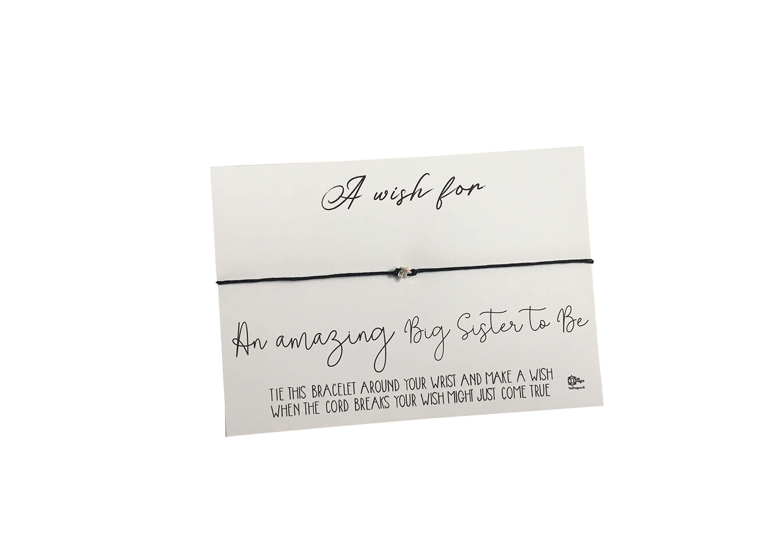 Dios Designs Simple Wish Bracelet - A Wish for an Amazing Big Sister to be DD1007