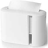 Yieach Touchless Paper Towel Dispenser for Countertop,Home,Bathroom and Kitchen,White Commercial Multifold Paper Towel Dispenser for Z-fold,Folded,Trifold,Napkin,C fold,Tri Fold Hand Towels Holder