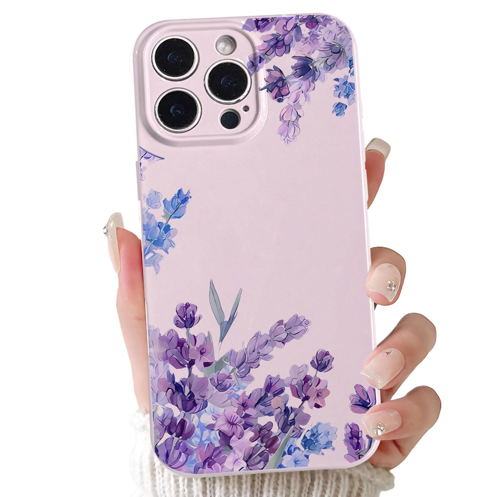 Akeivare Compatible with iPhone 11 Pro Max Case Artistic Flower Designed Floral Flower Soft Cute Case for Women Girls