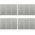 Moxweyeni 4 Pcs Plates Steel Wallet Crypto Cryptocurrency Seed Storage Crypto Wallet for Bitcoin Hardware Cold Backup