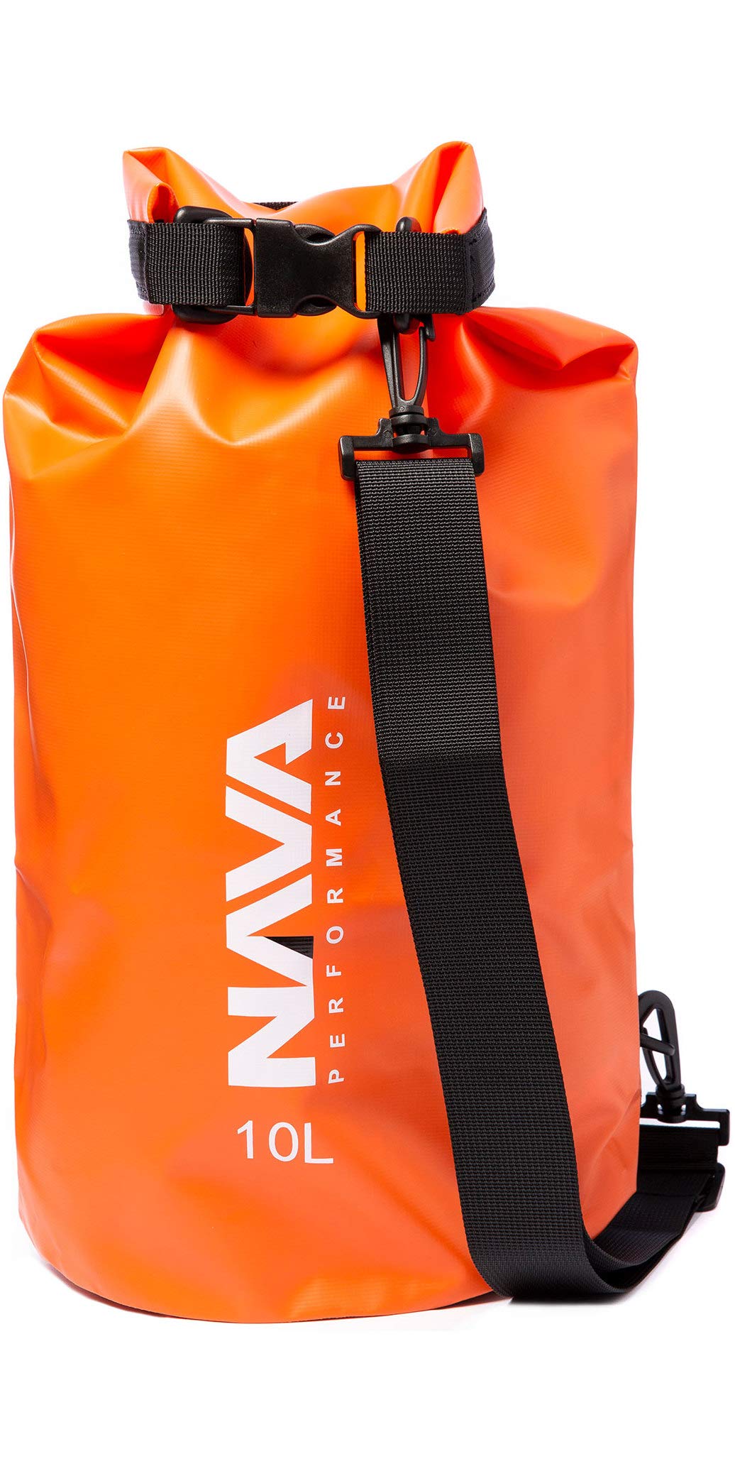 Nava Performance 10L 10 Litre Capacity Drybag Dry Bag with D-Ring & Shoulder Strap - Orange - Unisex
