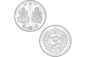 BALAJI 2020 IN 999 Ganesha Lakshmi/Laxmi Solid Pure Silver Five Grams Coin Silver Perfect Uncirculated