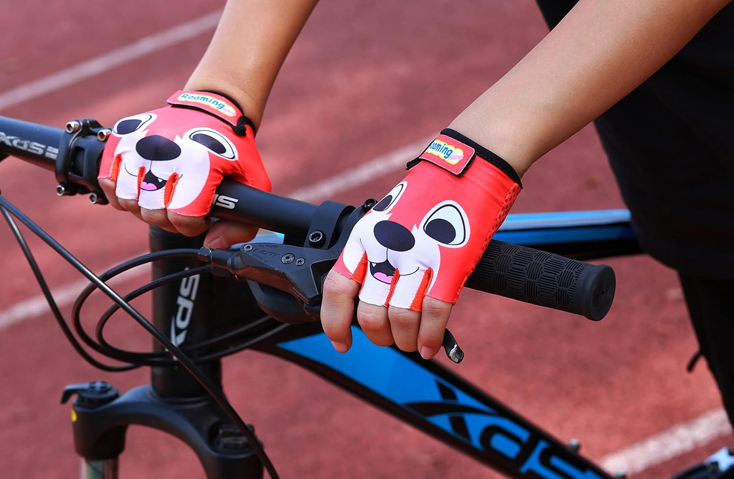 Kids Bike Gloves, Padded Grip Palm Fingerless Gloves for 2-10 Years Boys and Girls Cycling Balance and Pedal Bicycles Scooter Skateboard Outdoor Recreation: Sports & Outdoors