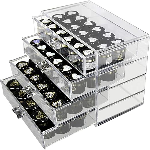 Amazon Com Cozihoma 4 Tier Makeup Organizer Multi Function