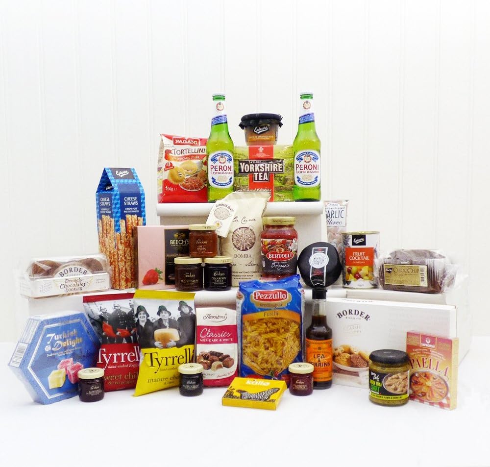 Peroni Beer and Snacks Student Hamper with 30 Gourmet Food Items Gift