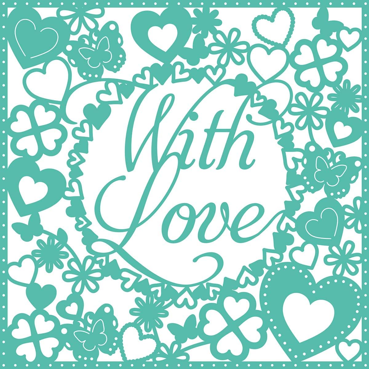 First Edition FEDIE169 Dies Card with Love Crafting, Create Perfect, Use with Most Die Machines, (Steel, Magnetic Storage - Image 3