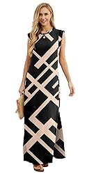 GRECERELLE Women Summer Petite Round Neck Loose