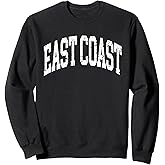 Vintage Distressed East Coast Bold Collegiate Varsity Sweatshirt